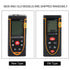 SNDWAY Handheld Digital Laser Distance Meter Self Calibration Length/Volume Measure Tool 100m