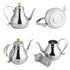 1.2L Stainless Steel Gooseneck Pour Coffee Drip Kettle Tea Filter Pot Indoor