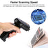 Wireless Barcode Reader Handheld Laser Barcode Reader Both Bluetooth / USB compatible Laser Sca