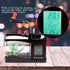 Multifunctional USB Rechargeable Mini Fish Tank Aquarium with Clock Function LED Light Black