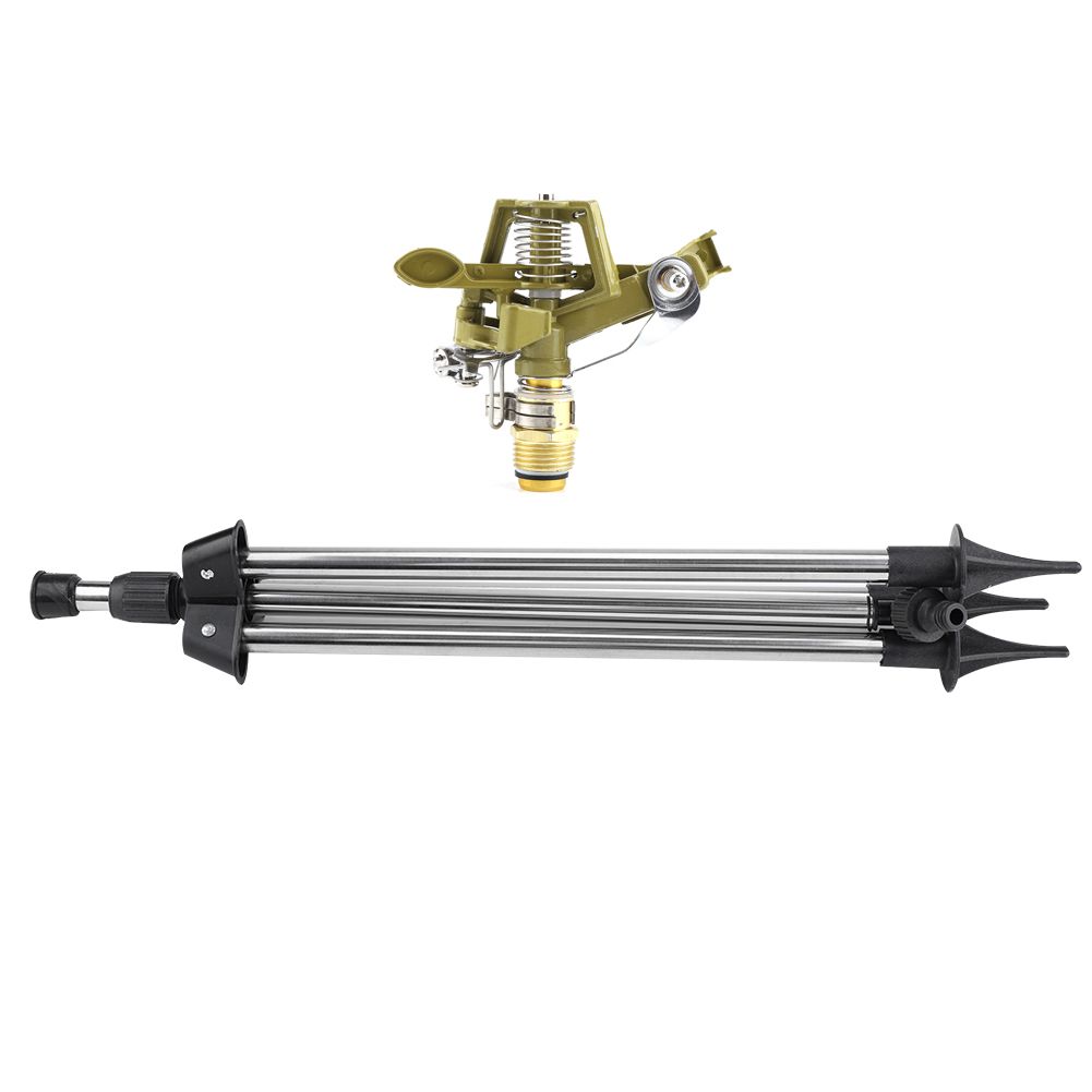 Stainless Steel Ground Insert Zinc Sprink Water Watering Sprinkler Sprayer Lawn Garden Yard