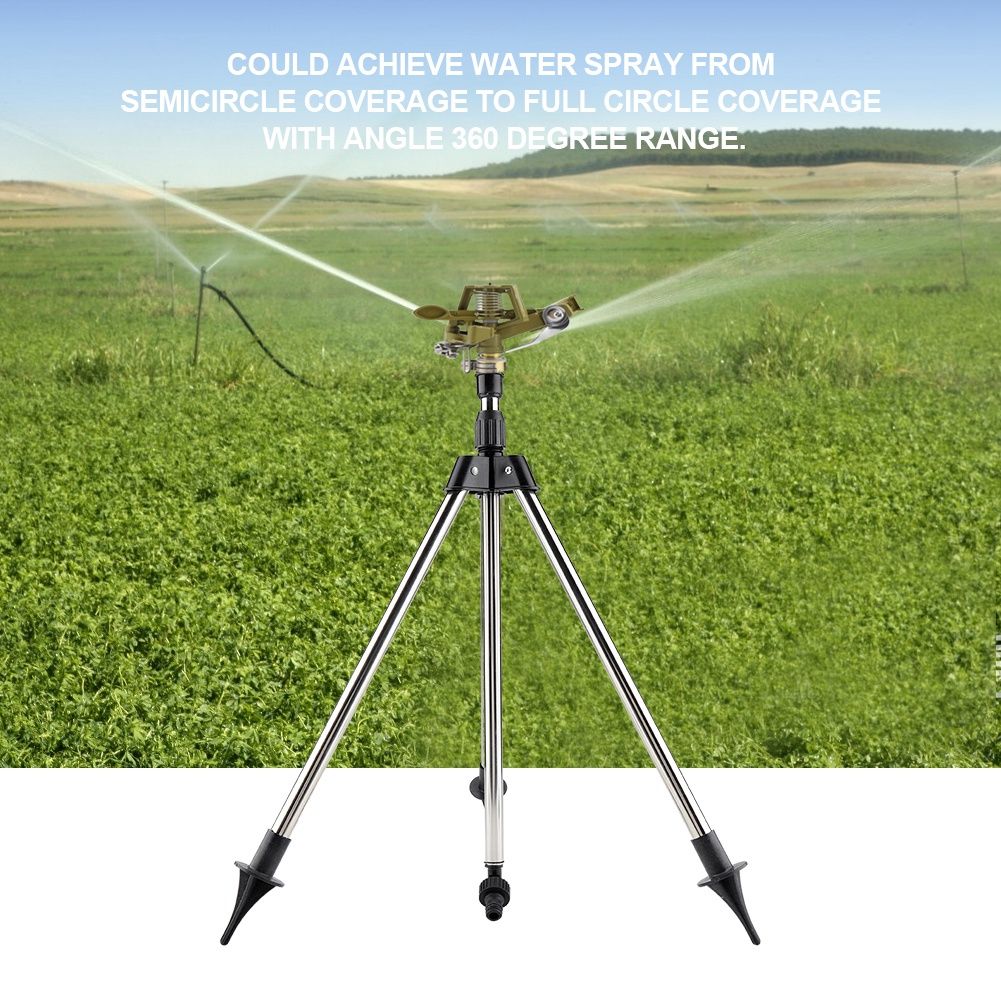 Stainless Steel Ground Insert Zinc Sprink Water Watering Sprinkler Sprayer Lawn Garden Yard