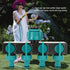 4 Way Garden Irrigation Watering Tap Hose Splitter Connector Adapter with Shut Off Valve