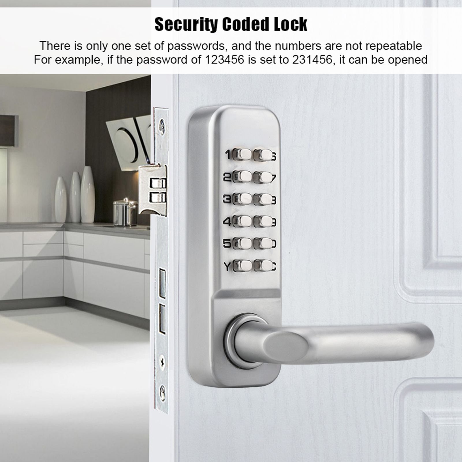 1 - 11 Digit Code Combination Cam Door Zinc Alloy Convenient Password Security Coded Lock