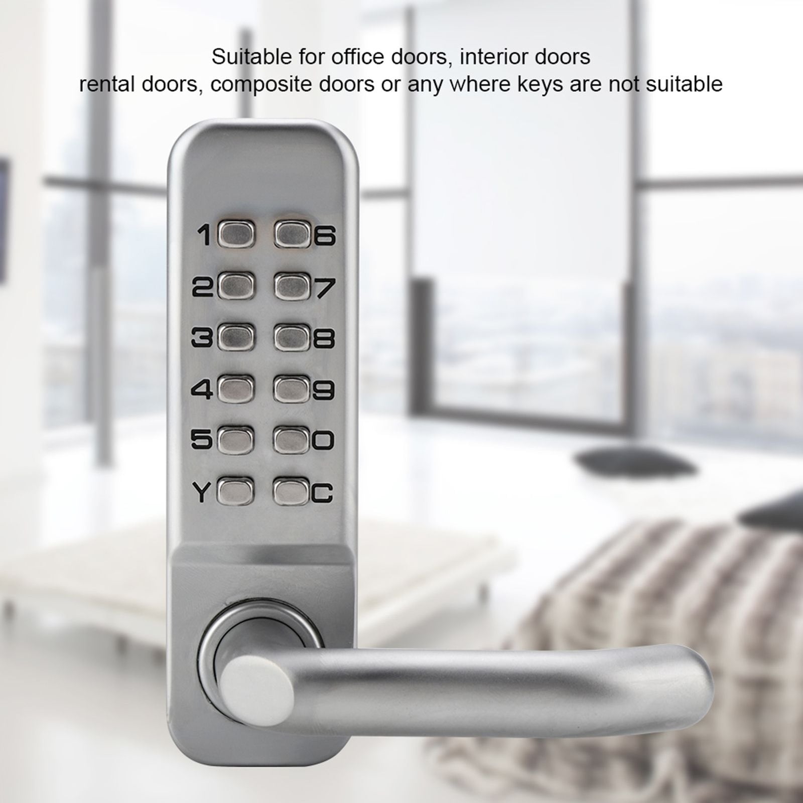 1 - 11 Digit Code Combination Cam Door Zinc Alloy Convenient Password Security Coded Lock