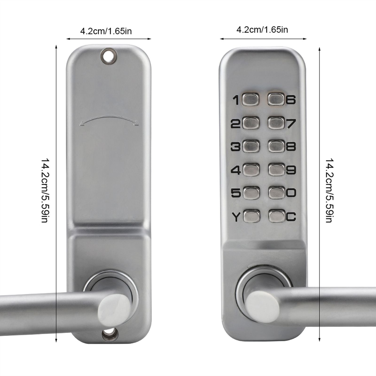 1 - 11 Digit Code Combination Cam Door Zinc Alloy Convenient Password Security Coded Lock