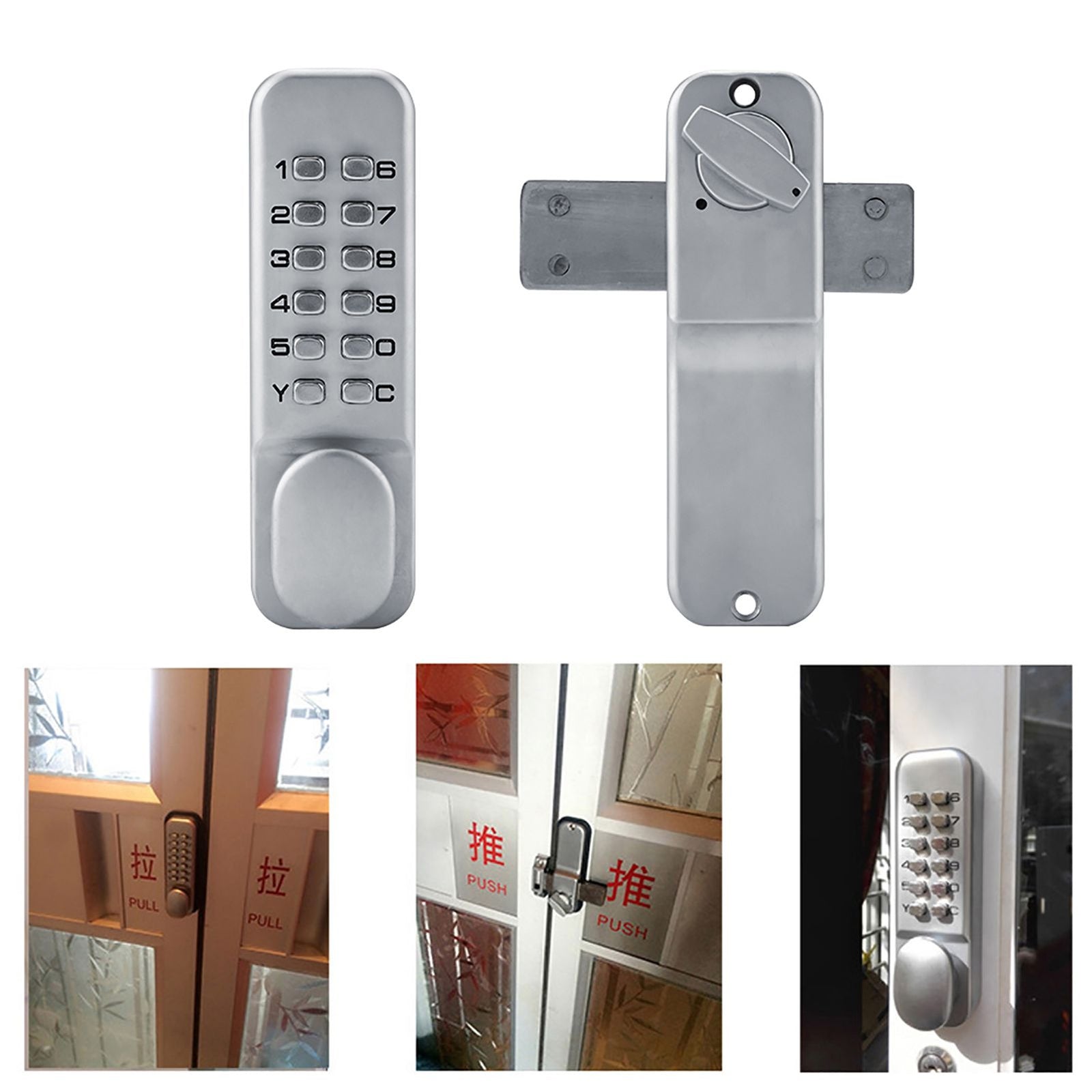 1 - 11 Digit Code Combination Cam Door Zinc Alloy Convenient Password Security Coded Lock