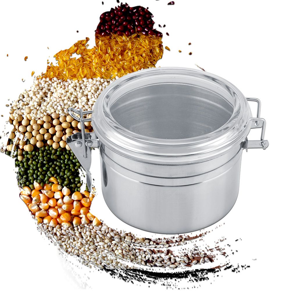 Stainless Steel Coffee Container Vacuum Sealed Storage Jar for Sugar Tea Bean(800ml)