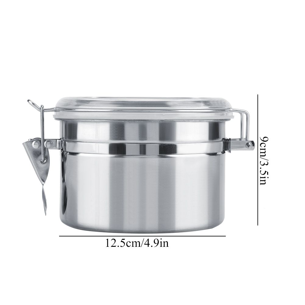 Stainless Steel Coffee Container Vacuum Sealed Storage Jar for Sugar Tea Bean(800ml)