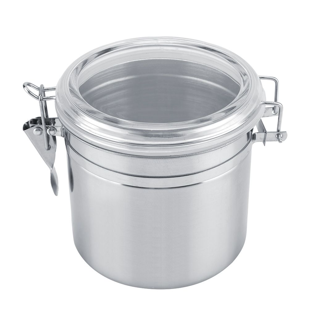 Stainless Steel Coffee Container Vacuum Sealed Storage Jar for Sugar Tea Bean(1100ml)