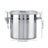 Stainless Steel Coffee Container Vacuum Sealed Storage Jar for Sugar Tea Bean(1100ml)