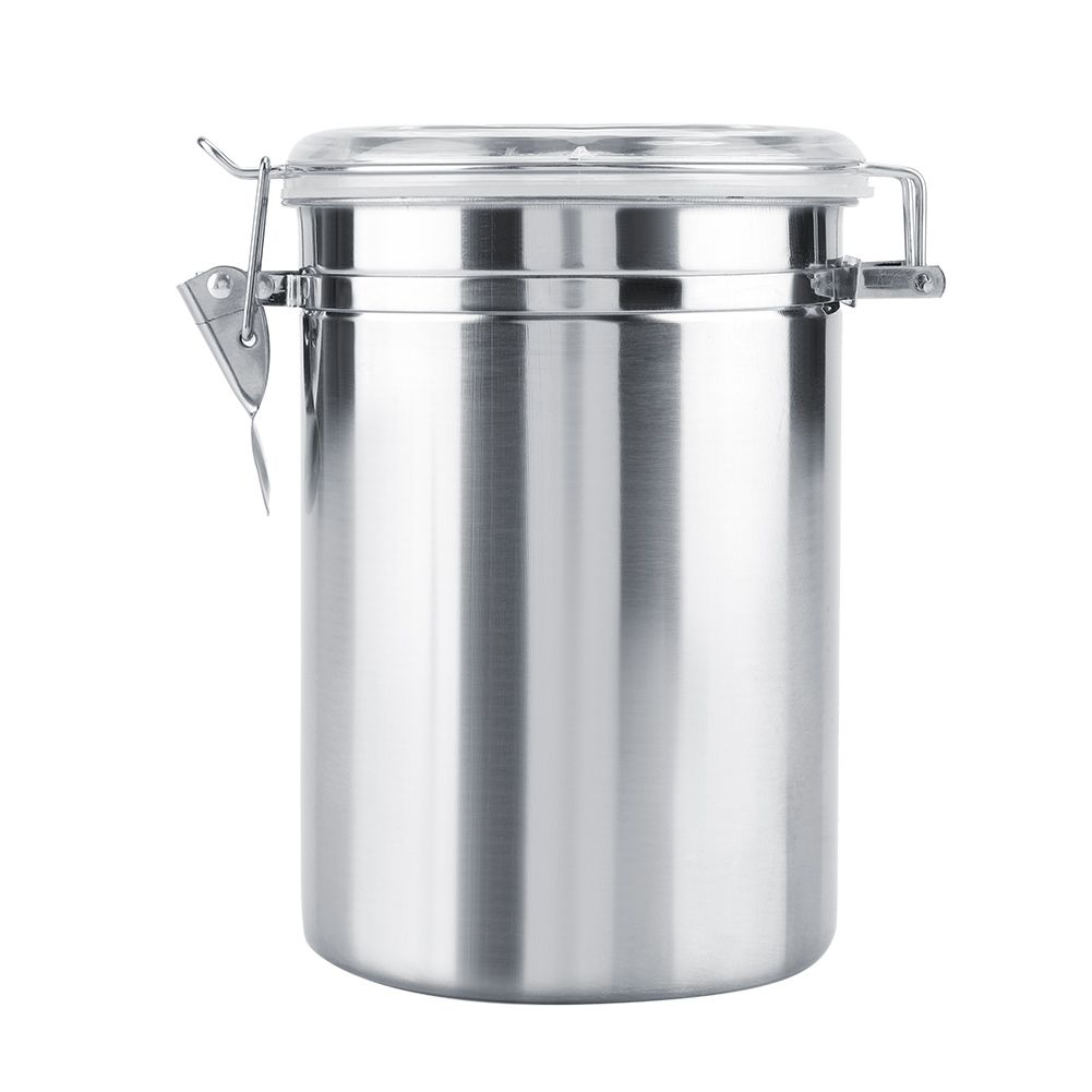 Stainless Steel Coffee Container Vacuum Sealed Storage Jar for Sugar Tea Bean(1800ml)