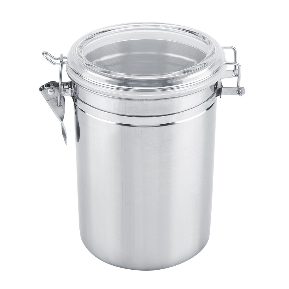 Stainless Steel Coffee Container Vacuum Sealed Storage Jar for Sugar Tea Bean(1800ml)