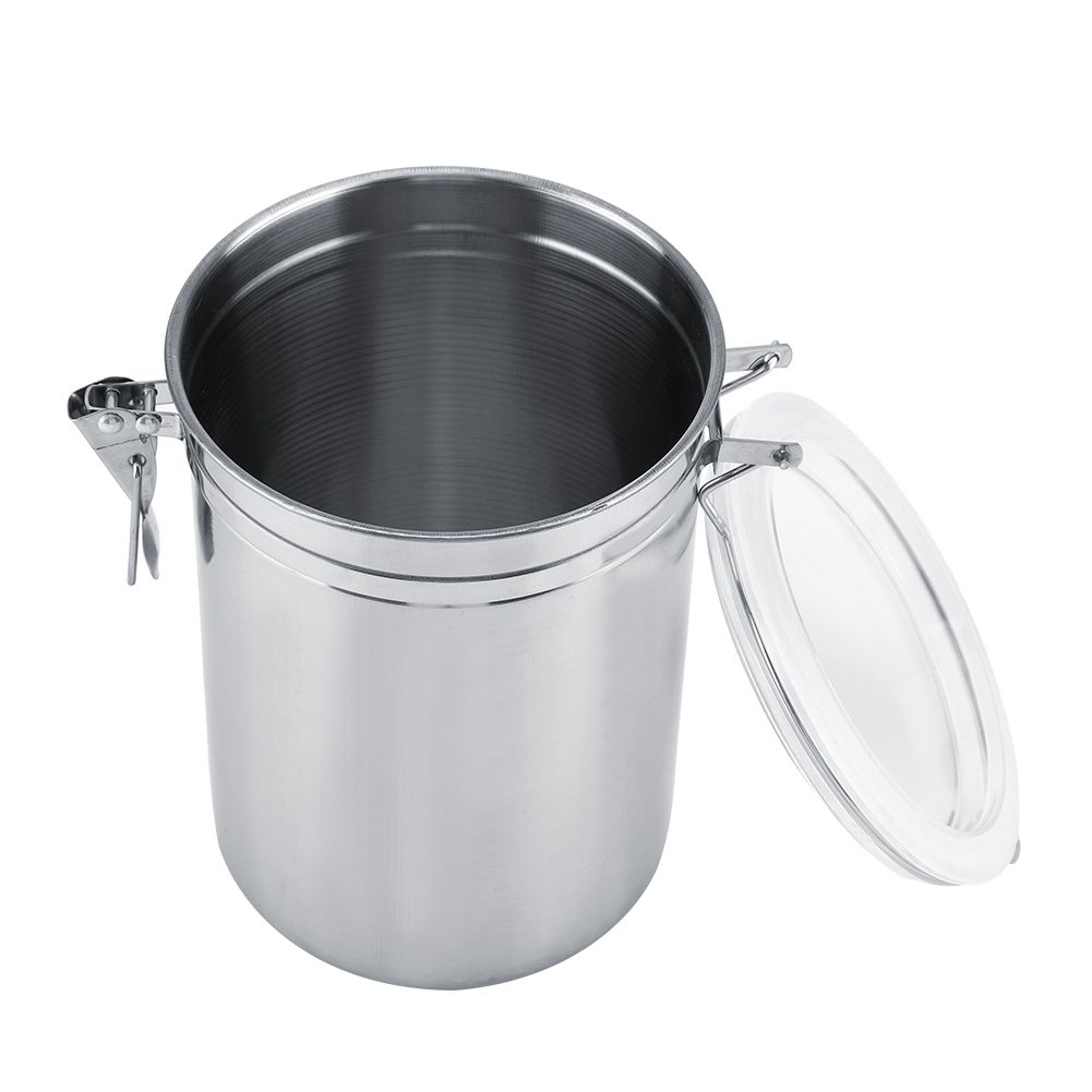 Stainless Steel Coffee Container Vacuum Sealed Storage Jar for Sugar Tea Bean(1800ml)