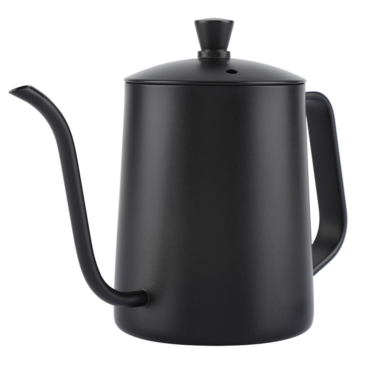 550ml Stainless Steel Long Gooseneck Coffee Pot Kettle with Lid for Home Kitchen Coffee Shop