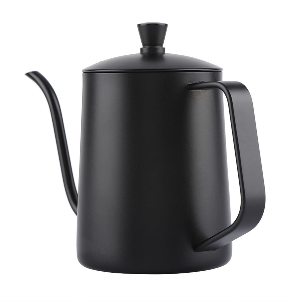 550ml Stainless Steel Long Gooseneck Coffee Pot Kettle with Lid for Home Kitchen Coffee Shop
