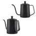 550ml Stainless Steel Long Gooseneck Coffee Pot Kettle with Lid for Home Kitchen Coffee Shop