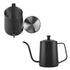 550ml Stainless Steel Long Gooseneck Coffee Pot Kettle with Lid for Home Kitchen Coffee Shop
