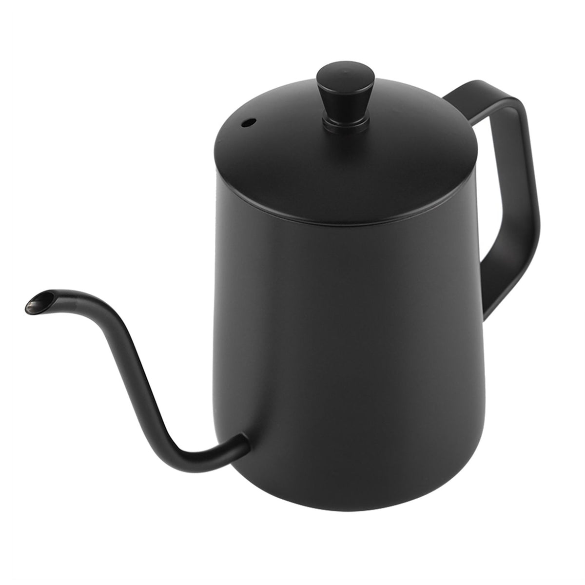 550ml Stainless Steel Long Gooseneck Coffee Pot Kettle with Lid for Home Kitchen Coffee Shop