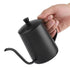 550ml Stainless Steel Long Gooseneck Coffee Pot Kettle with Lid for Home Kitchen Coffee Shop