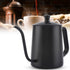 550ml Stainless Steel Long Gooseneck Coffee Pot Kettle with Lid for Home Kitchen Coffee Shop