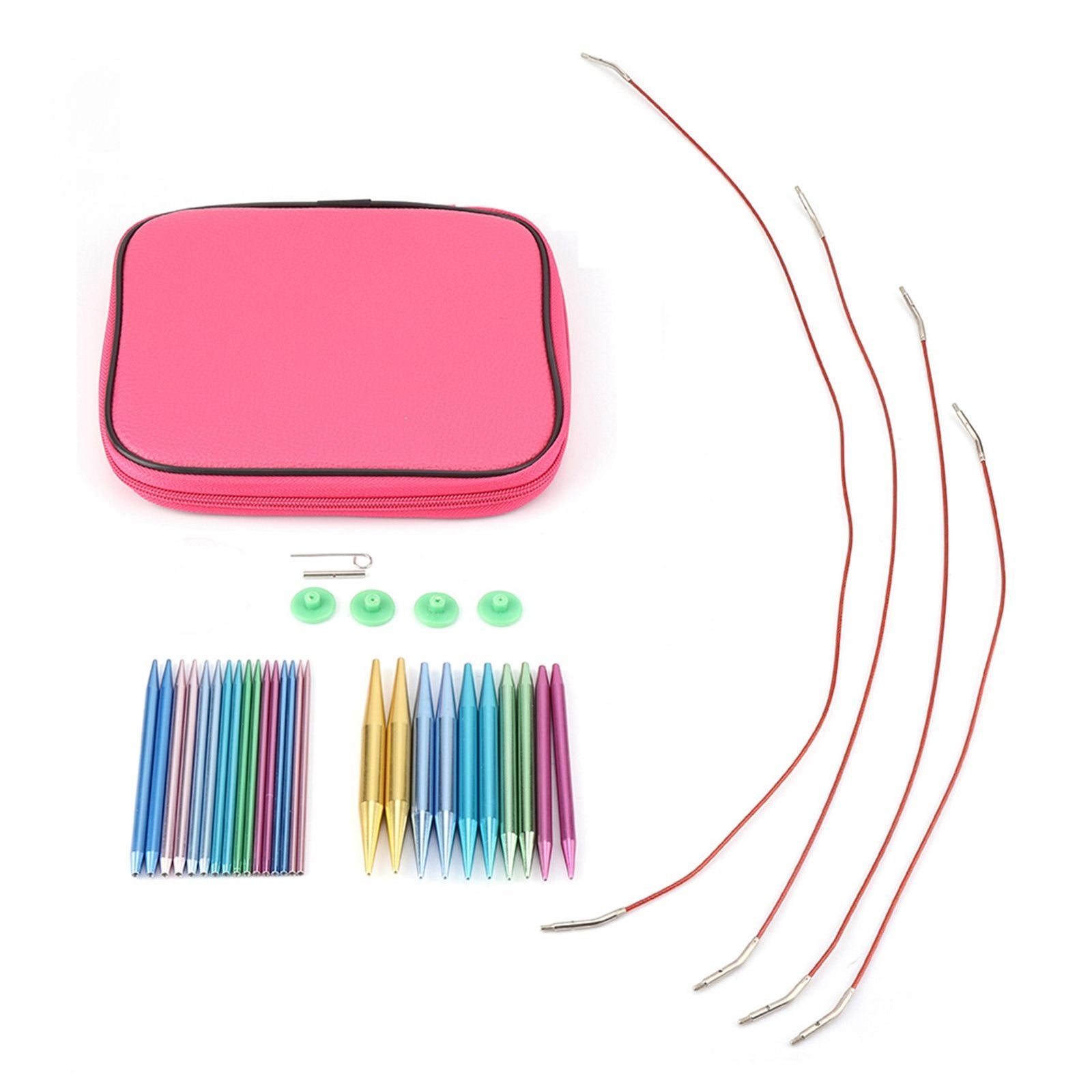 Interchangeable Aluminum Circular Knitting Needle Sets