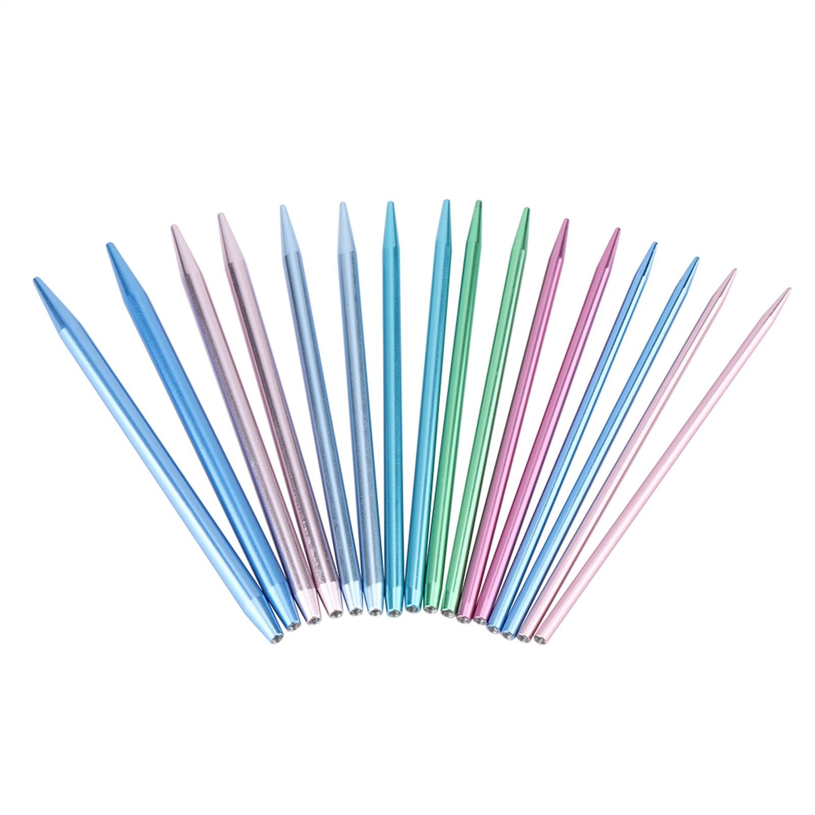Interchangeable Aluminum Circular Knitting Needle Sets