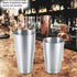 Stainless Steel Sturdy Durable Cocktail Cup Shaker Bar Home Kitchen Tool(Silver)