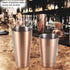 Stainless Steel Sturdy Durable Cocktail Cup Shaker Bar Home Kitchen Tool(Rose Golden)