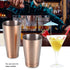 Stainless Steel Sturdy Durable Cocktail Cup Shaker Bar Home Kitchen Tool(Rose Golden)