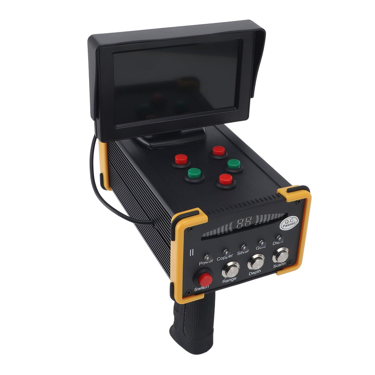 Metal Detector with Display 1000M Range 15M Depth Sensitive Handheld Underground Treasure Finder Scanner for Gold Silver Gemstone