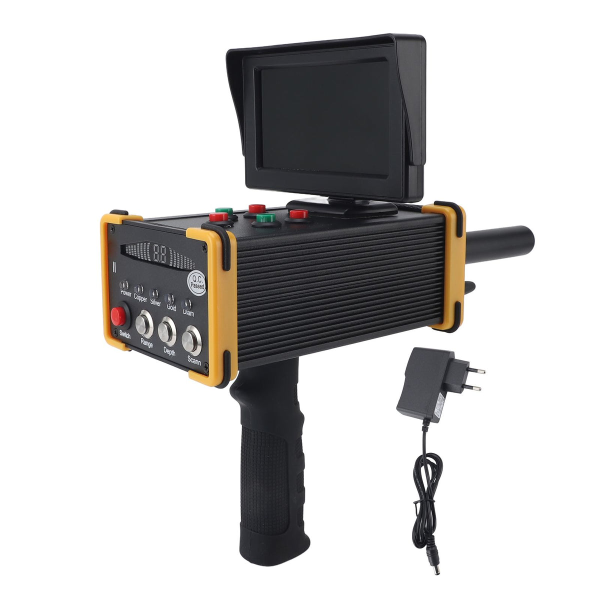 Metal Detector with Display 1000M Range 15M Depth Sensitive Handheld Underground Treasure Finder Scanner for Gold Silver Gemstone