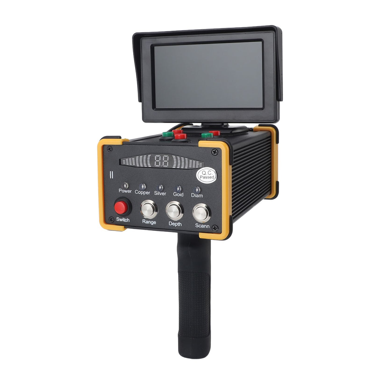 Metal Detector with Display 1000M Range 15M Depth Sensitive Handheld Underground Treasure Finder Scanner for Gold Silver Gemstone