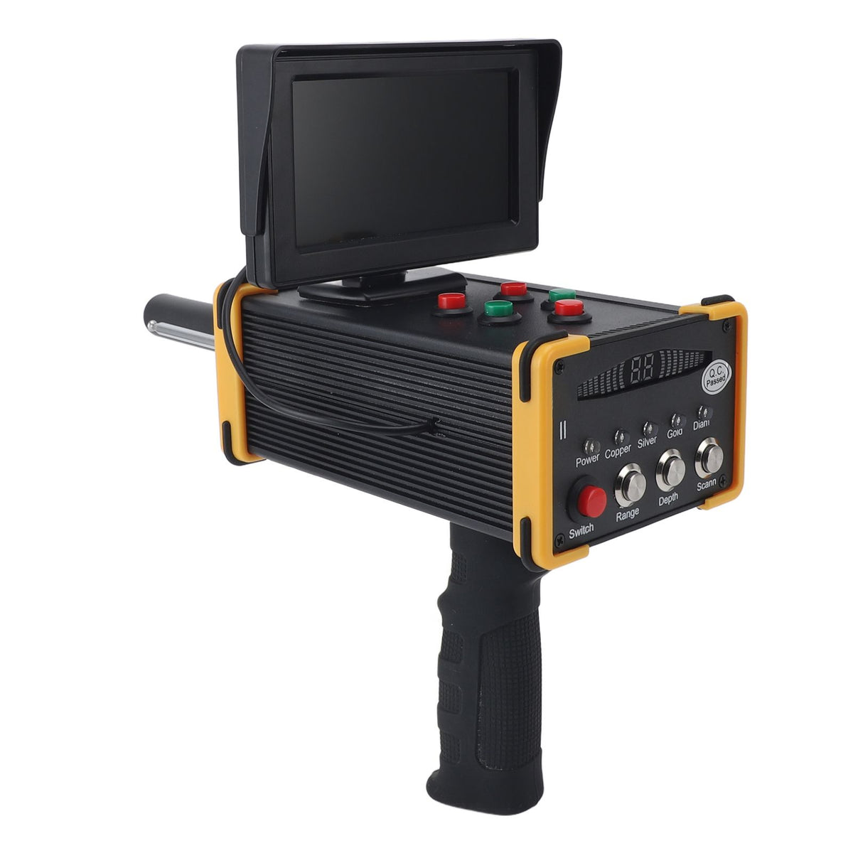 Metal Detector with Display 1000M Range 15M Depth Sensitive Handheld Underground Treasure Finder Scanner for Gold Silver Gemstone