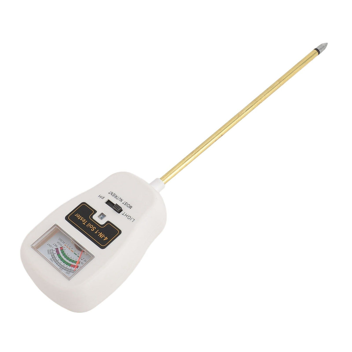 4 in 1 Soil Meter High Accuracy PH Level Light Humidity Fertility Multifunction Soil Tester for Garden Lawn Farm Greenhouse