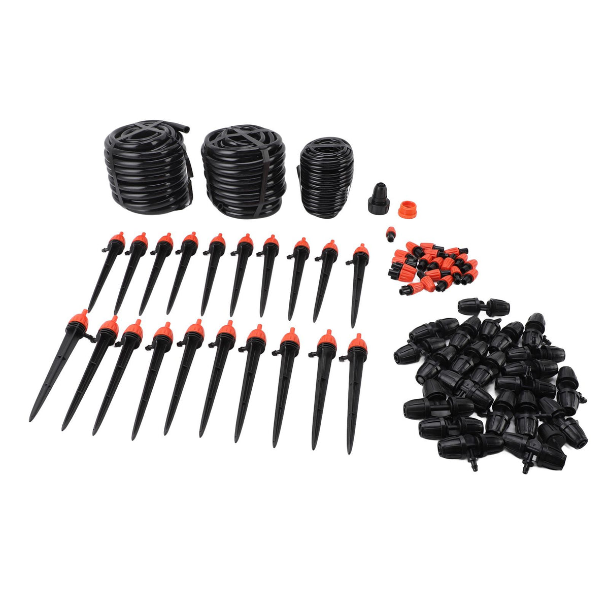 Drip Irrigation System Adjustable Nozzle Quick Connect Automatic Sprinkler System Kit for Lawn Garden Greenhouse
