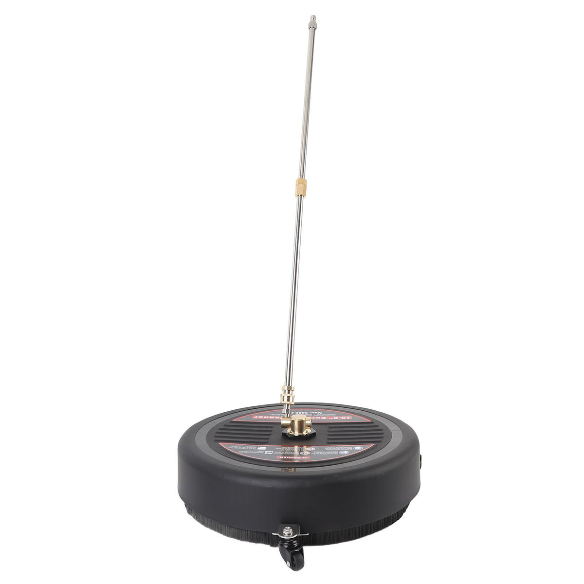 15.8 Inch Surface Cleaner with Wheels 3600PSI 1/4 Inch Quick Plug Stainless Steel Pressure Washer Surface Cleaner for Driveway Terrace Garden