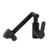 Multifunctional Universal Faucet Hot and Cold Water Stainless Steel Rotating Faucet Robotic Arm Swivel Faucet for Bathroom Sink Black 60cm/23.6in Water Inlet Pipe