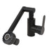 Multifunctional Universal Faucet Hot and Cold Water Stainless Steel Rotating Faucet Robotic Arm Swivel Faucet for Bathroom Sink Black 60cm/23.6in Water Inlet Pipe