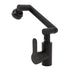 Multifunctional Universal Faucet Hot and Cold Water Stainless Steel Rotating Faucet Robotic Arm Swivel Faucet for Bathroom Sink Black 60cm/23.6in Water Inlet Pipe