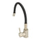 Flexible Kitchen Faucet G1/2 Stainless Steel Rubber Flex Gooseneck Kitchen Sink Mixer Tap with Single Handle for Laundry Bathroom