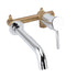Wall Basin Faucet Single Handle Hot Cold Spout Full Copper Wall Mounted Sink Mixer Tap for Home Hotel Bathroom