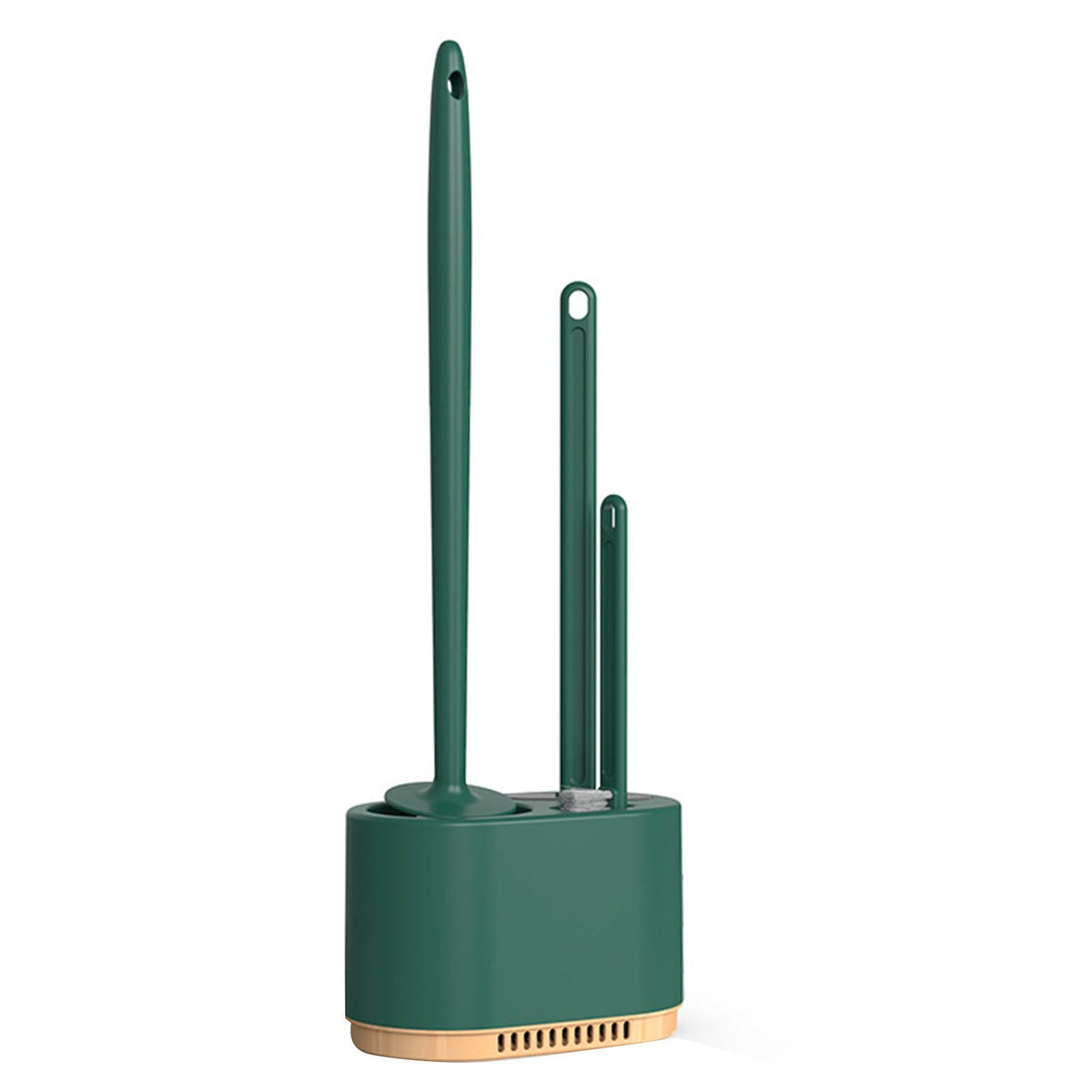3 in 1 Toilet Brush Set Plastic Wall Mounted Toilet Bowl Brush Cleaning Scrubber for Bathroom Accessories
