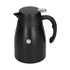 24V 1200ml Car Water Heater Pot with Base Portable Stainless Steel Electric Kettle Pot for Truck CarMatte Black