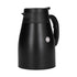 24V 1200ml Car Water Heater Pot with Base Portable Stainless Steel Electric Kettle Pot for Truck CarMatte Black