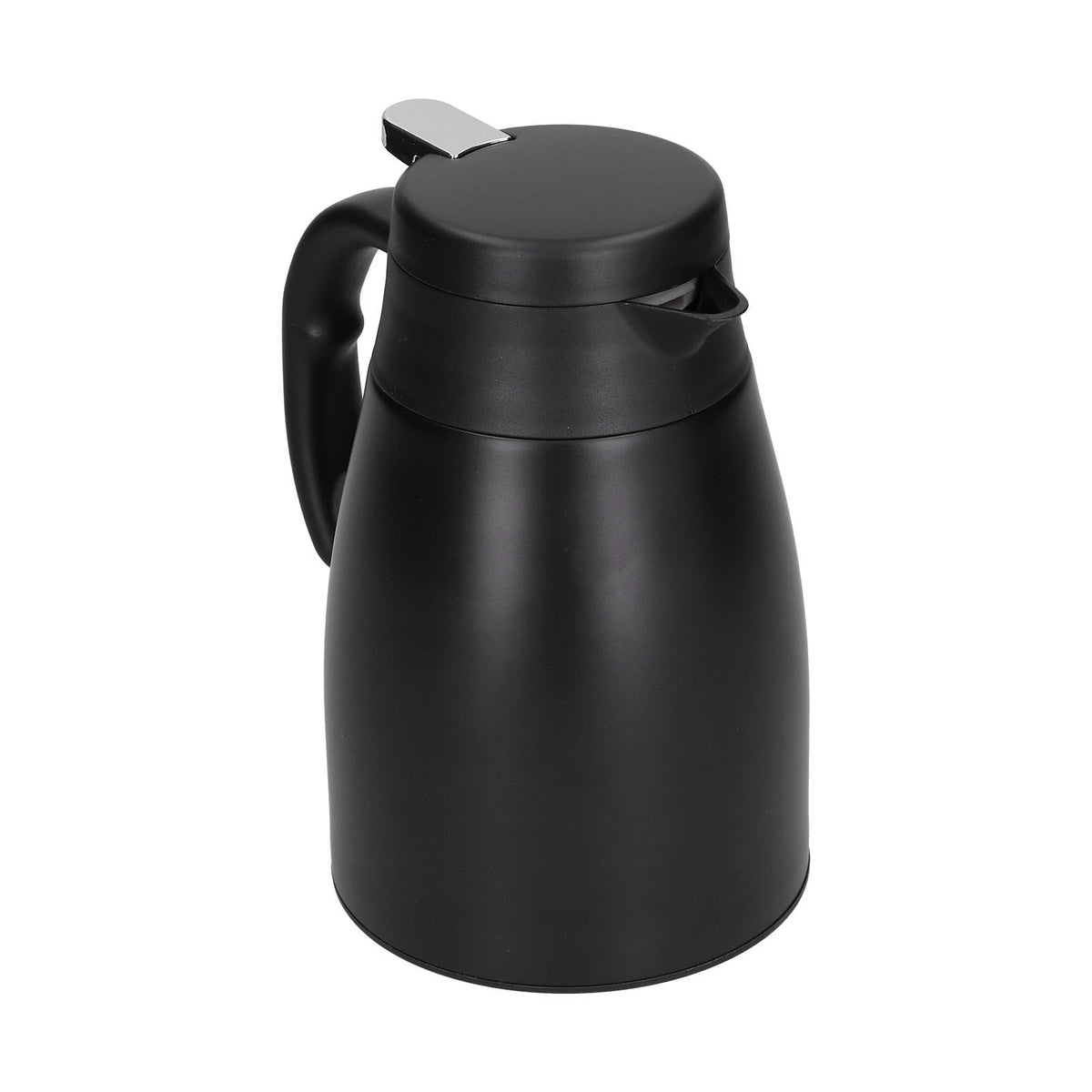 24V 1200ml Car Water Heater Pot with Base Portable Stainless Steel Electric Kettle Pot for Truck CarMatte Black