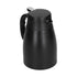 24V 1200ml Car Water Heater Pot with Base Portable Stainless Steel Electric Kettle Pot for Truck CarMatte Black