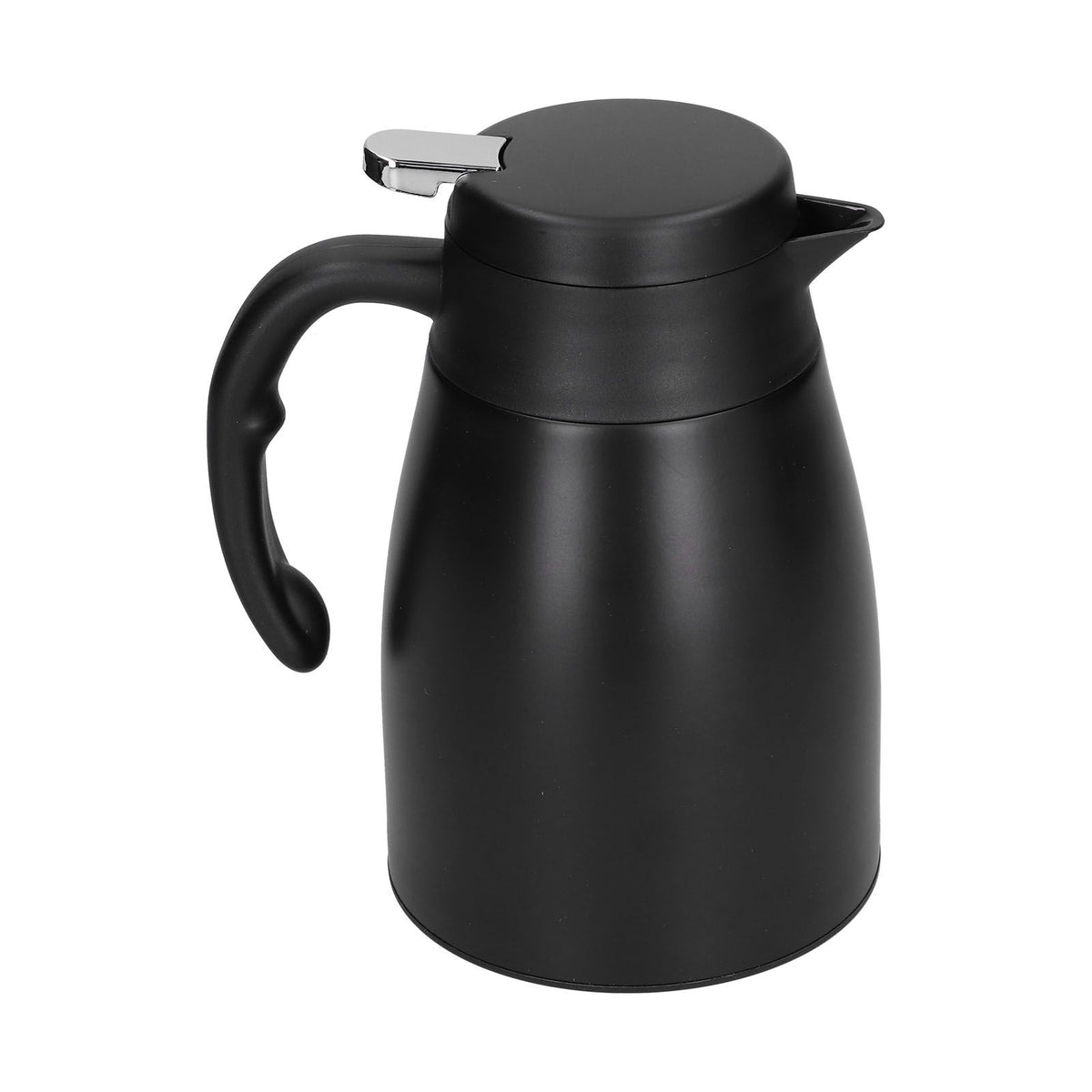24V 1200ml Car Water Heater Pot with Base Portable Stainless Steel Electric Kettle Pot for Truck CarMatte Black