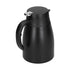 24V 1200ml Car Water Heater Pot with Base Portable Stainless Steel Electric Kettle Pot for Truck CarMatte Black