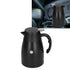 24V 1200ml Car Water Heater Pot with Base Portable Stainless Steel Electric Kettle Pot for Truck CarMatte Black